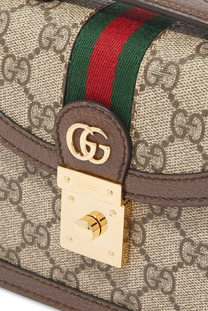 Guccii Ophidiaa GG Supreme Top Handle Bag with Box Big Size(Scentiq)AV171