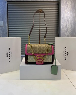 Coachh Georgie Shoulder Bag with Original Folding Box (Scentiq)AV075