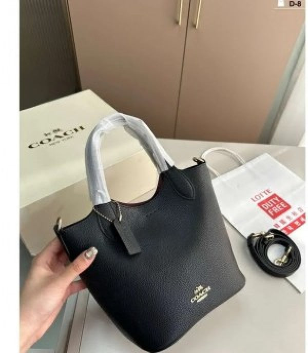 Coachh Hanna Bucket Bag Natural Multi with Box (Scentiq) AV077