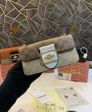 Coachh Tabby Shoulder Sling Bag with Box, Dust Bag, Sling Belt (Scentiq)AV103