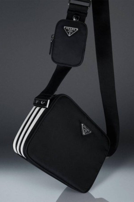 Pradaa X Adidass Unisex Sling Bag with Box(Scentiq)AV278