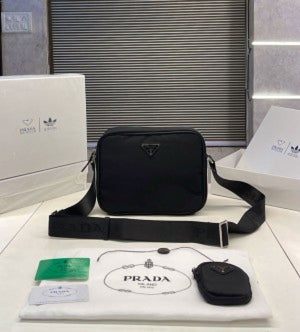 Pradaa X Adidass Unisex Sling Bag with Box(Scentiq)AV278