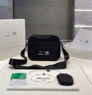 Pradaa X Adidass Unisex Sling Bag with Box(Scentiq)AV278