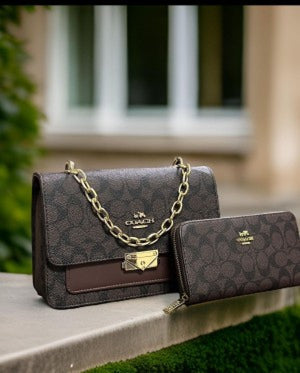 Coachh Heather Large Shoulder Bag Combo with Box(Scentiq)AV079