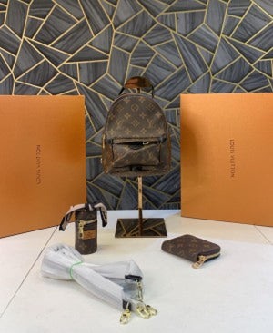 Louiss Vuittonn Dauphine Combo Set with Box, Sling Belt, Chain, Pouch, & Mini Lipstick Bag(Scentiq)AV202