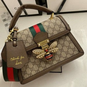 Guucci Be Queeen Margareet GG Hand Bag with Box (Scentiq)AV135