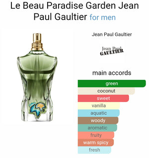 Jean Paul Gaultier Le Beau Paradise Garden Eau De Parfum (TURKEY)(SCENTIQ)